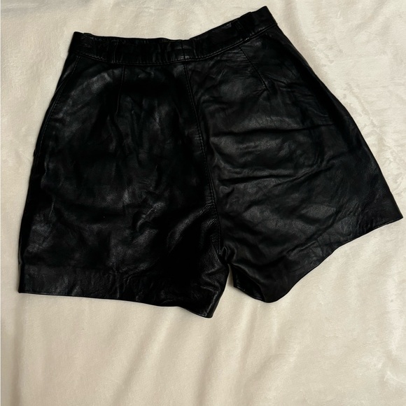 Vintage Leather Shorts - Picture 2 of 8